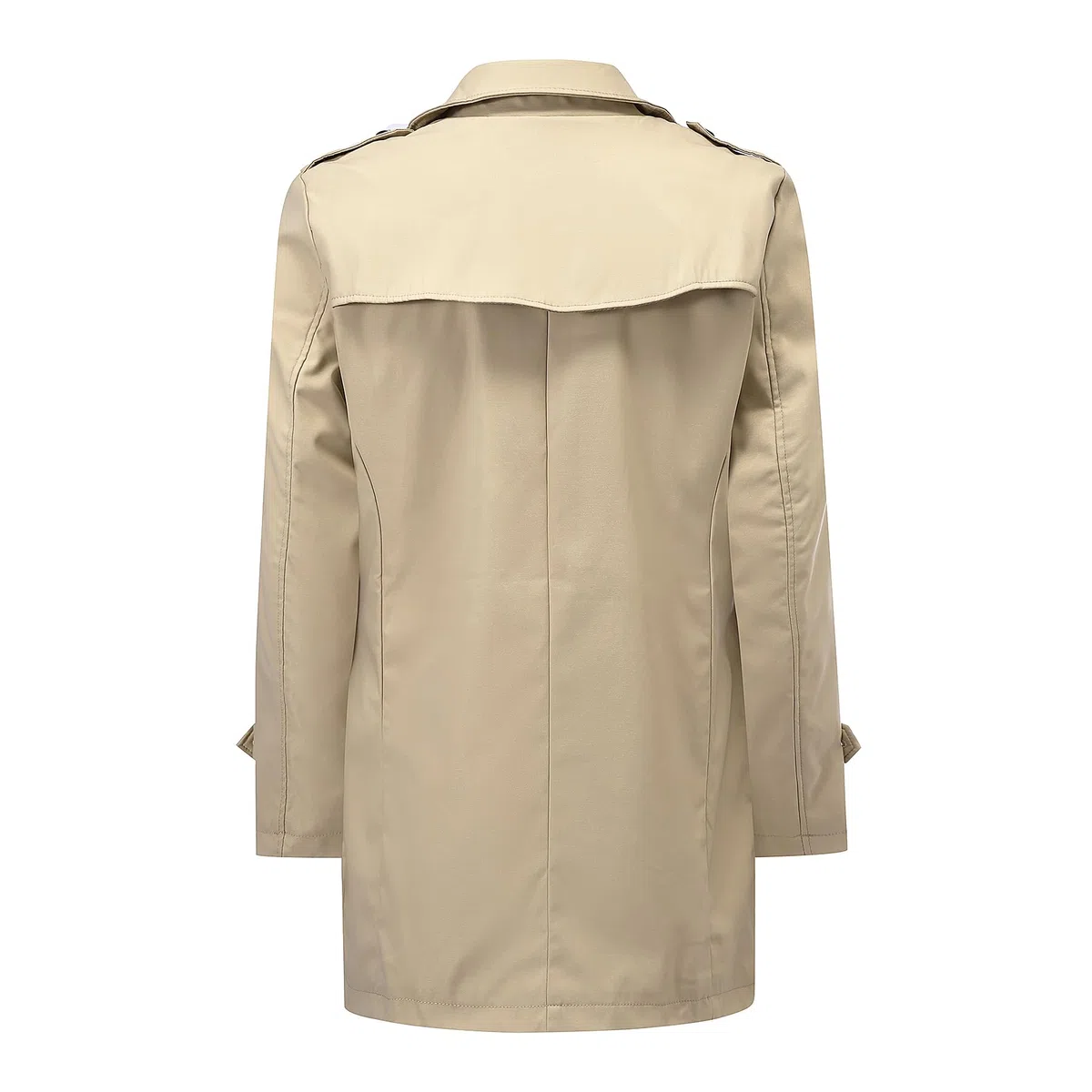 Allthemen Herren Trenchcoat Zweireihig Mantel Herbst Jacke Business Casual Übergangsjacke Mittellang Coat Winddicht