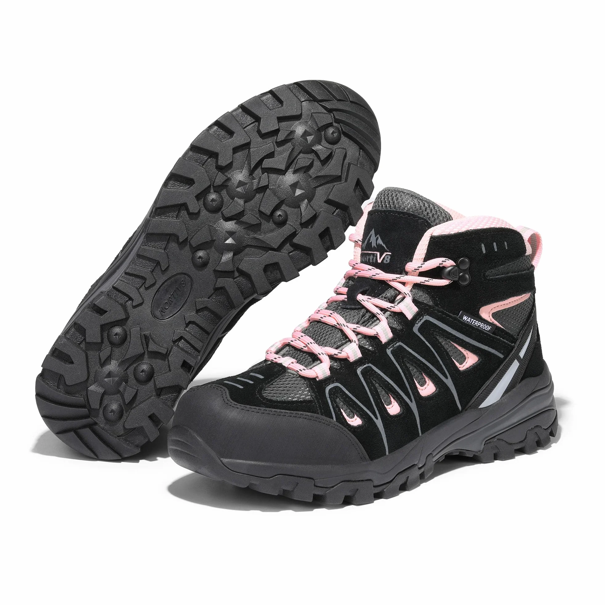 NORTIV 8 Adventurer Trekking-& Wanderhalbschuhe für Damen -Atmungsaktive Bequeme Damenstiefel