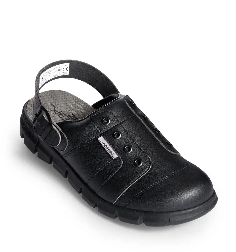 Abeba Clog 7361 - Dynamic Mikrofaser, schwarz zertifiziert