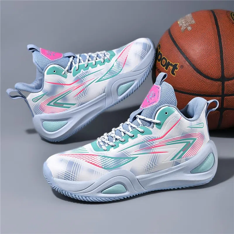 Jungsport- und Kinderbasketballschuhe, Lauf- und Gehschuhe, atmungsaktive und Bequeme Sportschuhe