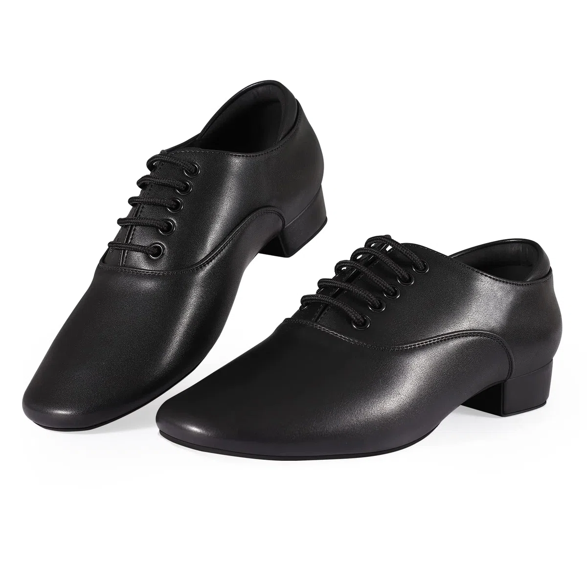 Schwarze Ballsaal-Tanzschuhe Leder Charakter Schuhe für Herren Salsa Latin Tango Dancing,