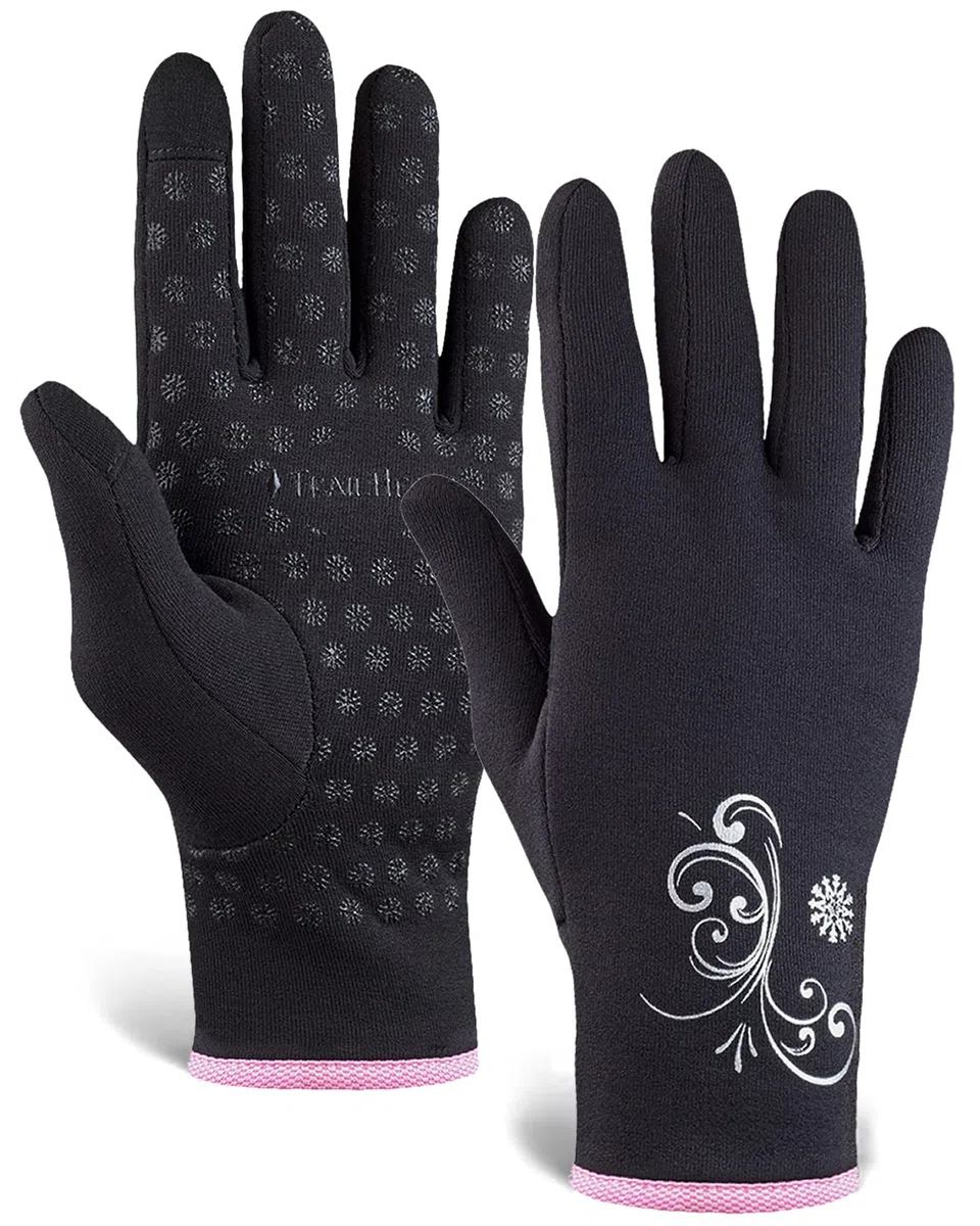TrailHeads Womens Touchscreen Running Gloves - Accessories for Women Winter - Hiking, Biking, Sports