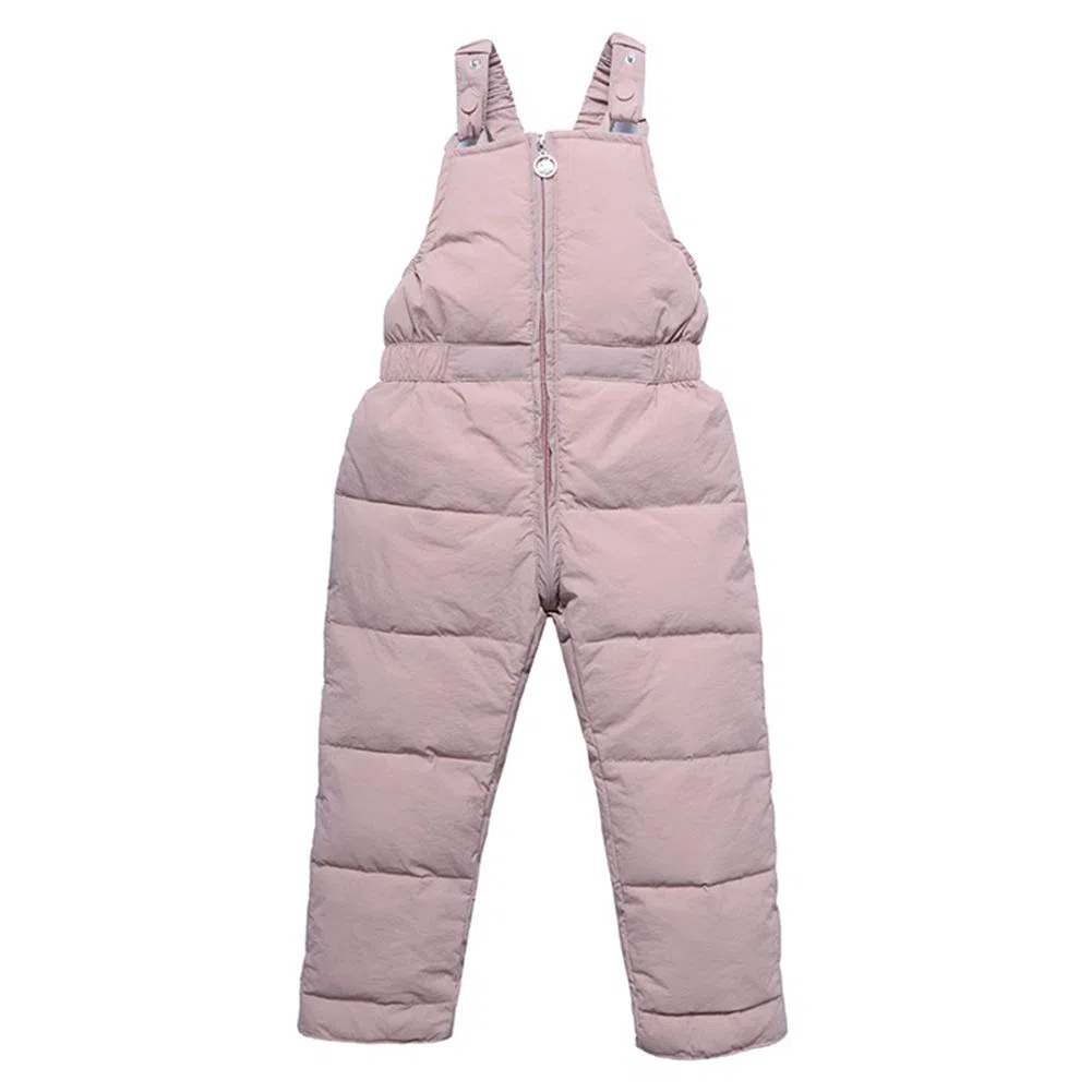 Happy Cherry - Schneehose für Jungen Winter Schnee Latzhose Daunen Baumwolle Skihose Schnee Skifahren Thermische Hitze Heiße Outdoor Winddichte leichte Hose