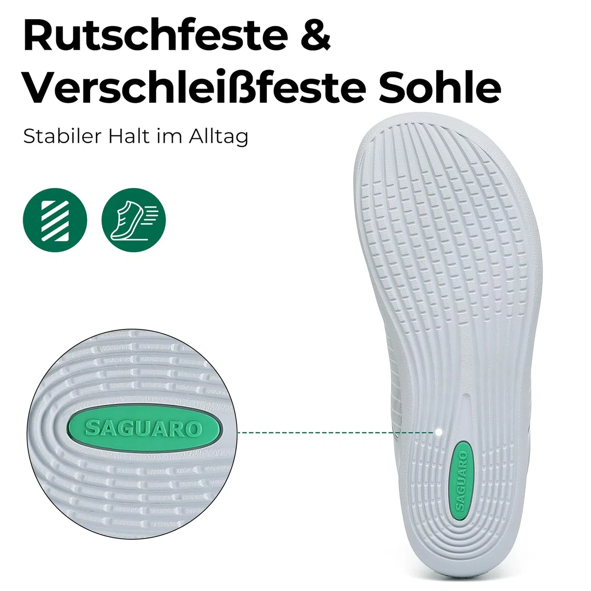 SAGUARO Barfußschuhe Herren Minimalistische Freizeitschuhe mit Zero Drop Sohle für Alltag,Pendeln,Walking,Reisen Gr.39-48