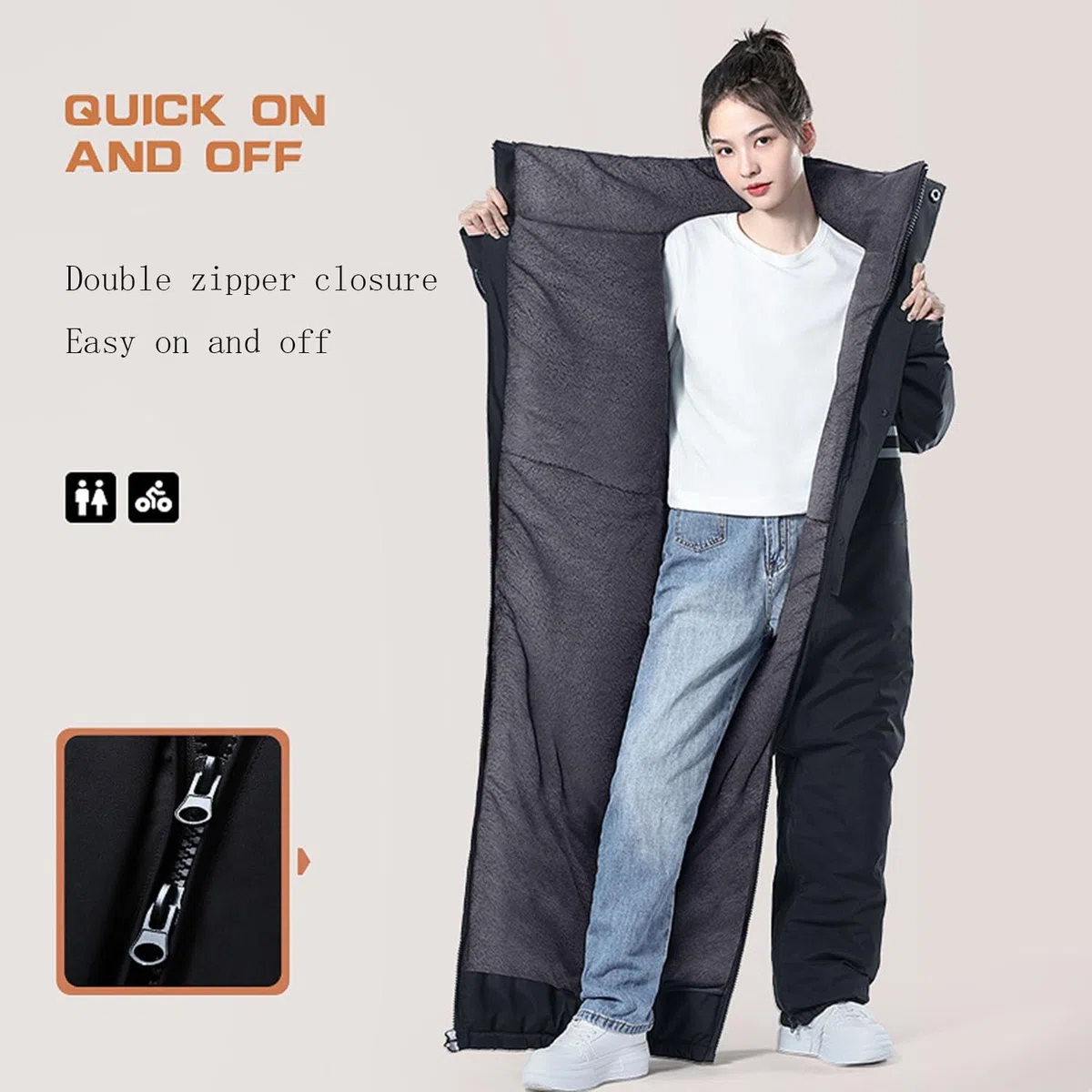 KYOFIS Schneeanzug Isolierter Ski-Jumpsuit, Einteiliger Erwachsenen-Schneeanzug, wasserdicht, winddicht, Schneemobil Kaltwetteranzug für Erwachsene/Herren/Frauen