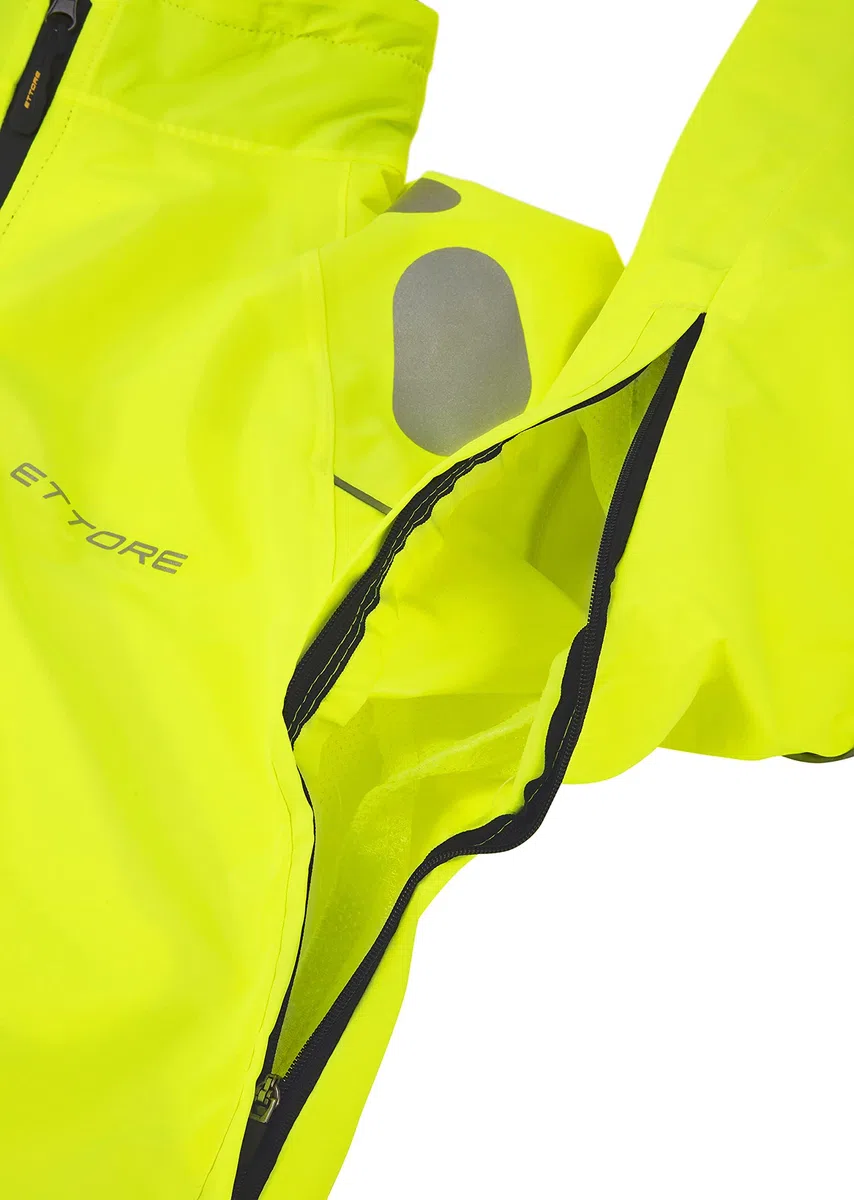 Ettore wasserdichte Atmungsaktive Herren Fahrradjacke Hohe Sichtbarkeit Hi-Vis - Night Eagle