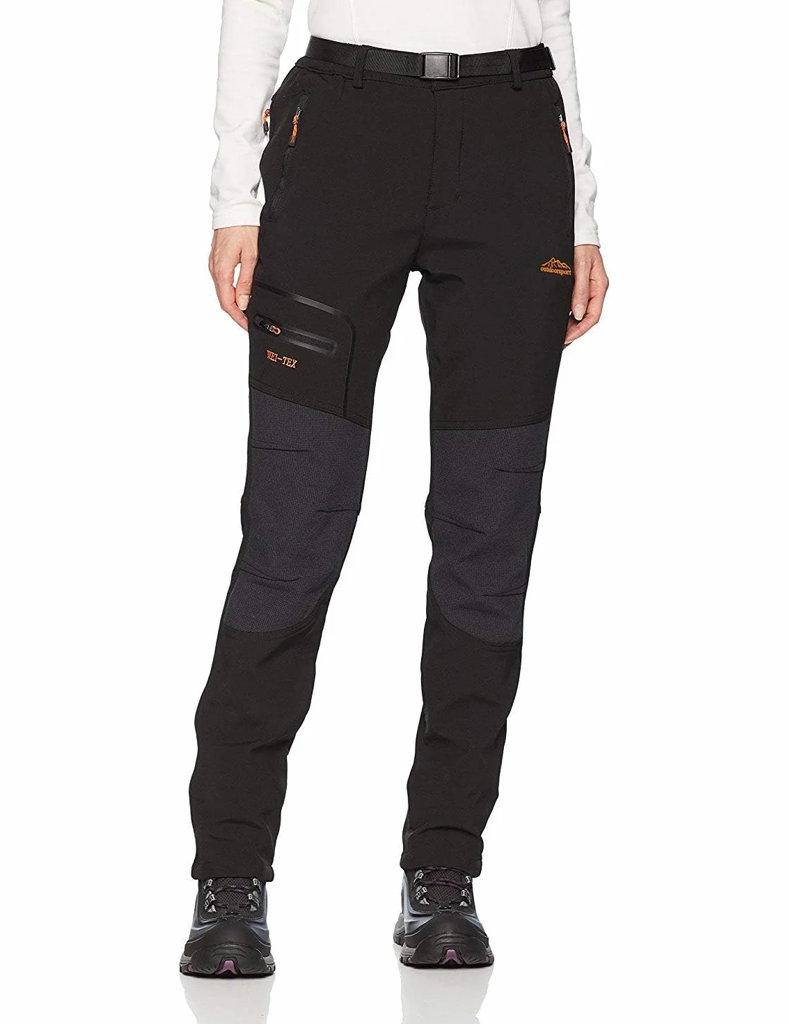 BenBoy Damen Wanderhose Wasserdicht Softshellhose Outdoorhose Winddicht Warm Gefüttert Winter Skihose Snowboardhose Trekkinghose