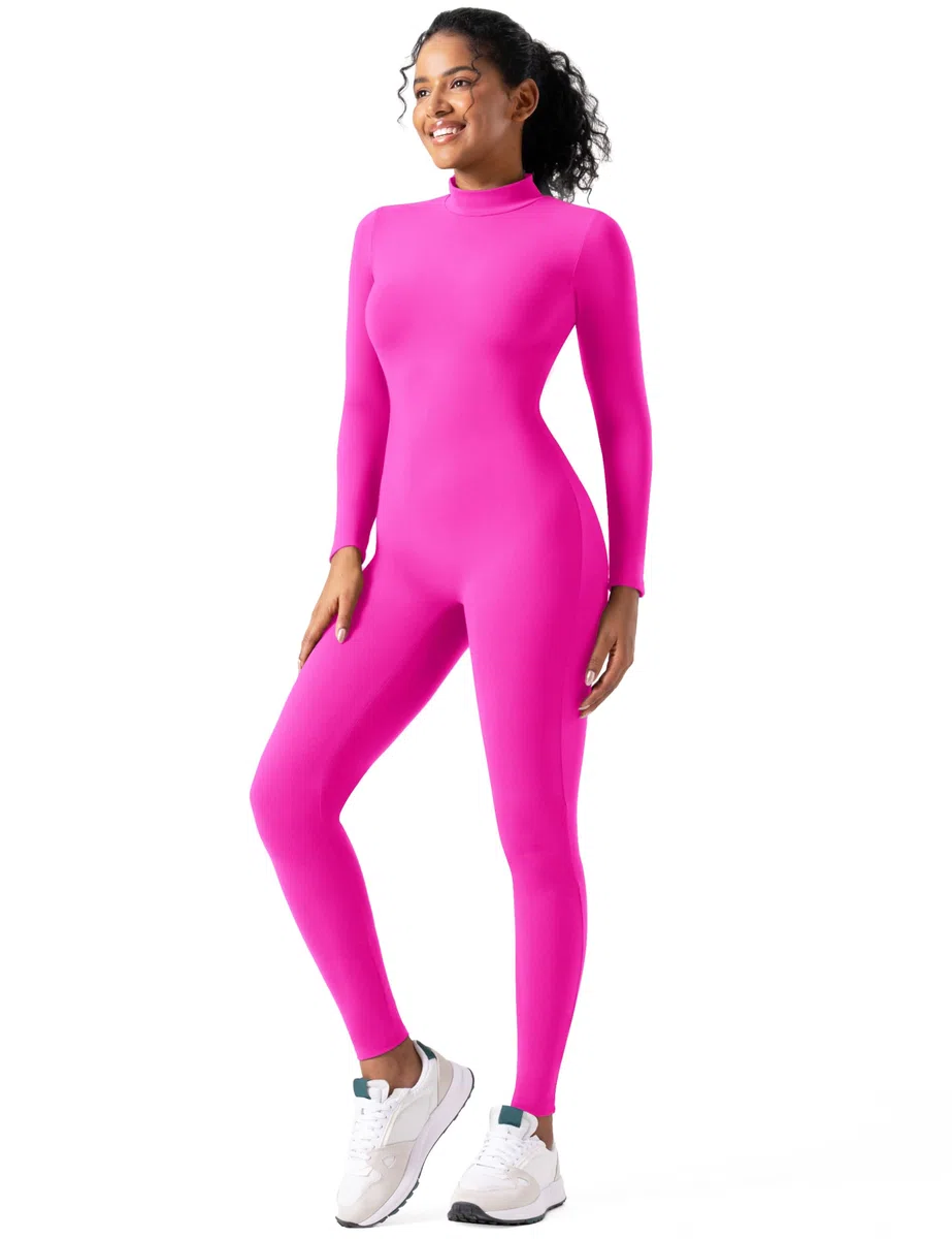 speerise Damen Long Sleeve One Piece Workout Jumpsuit Overall (1er Pack)