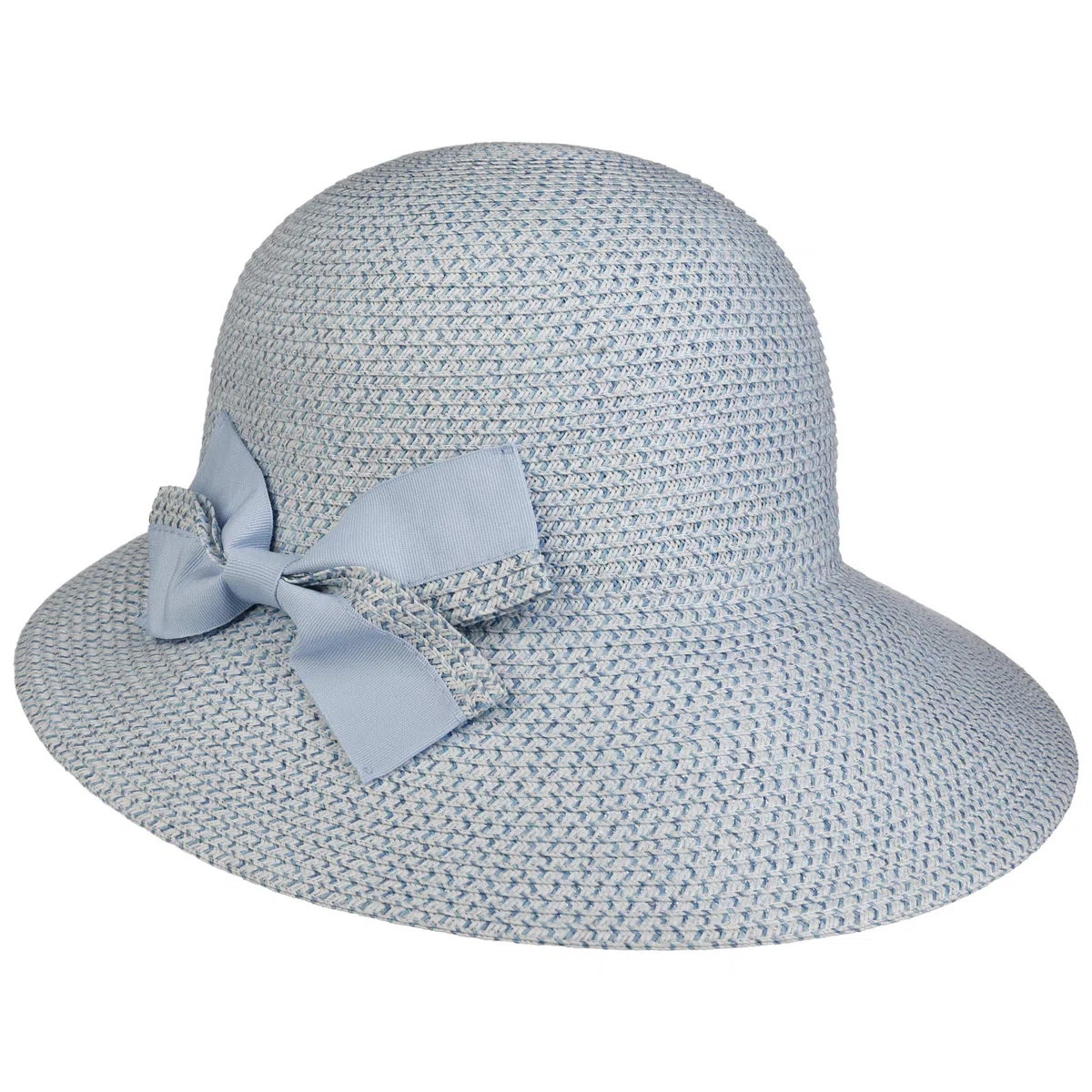 Seeberger Vallena Strohhut mit Schleife Glockenhut Sonnenhut Sommerhut Damenhut Damen - Frühling-Sommer Sommer