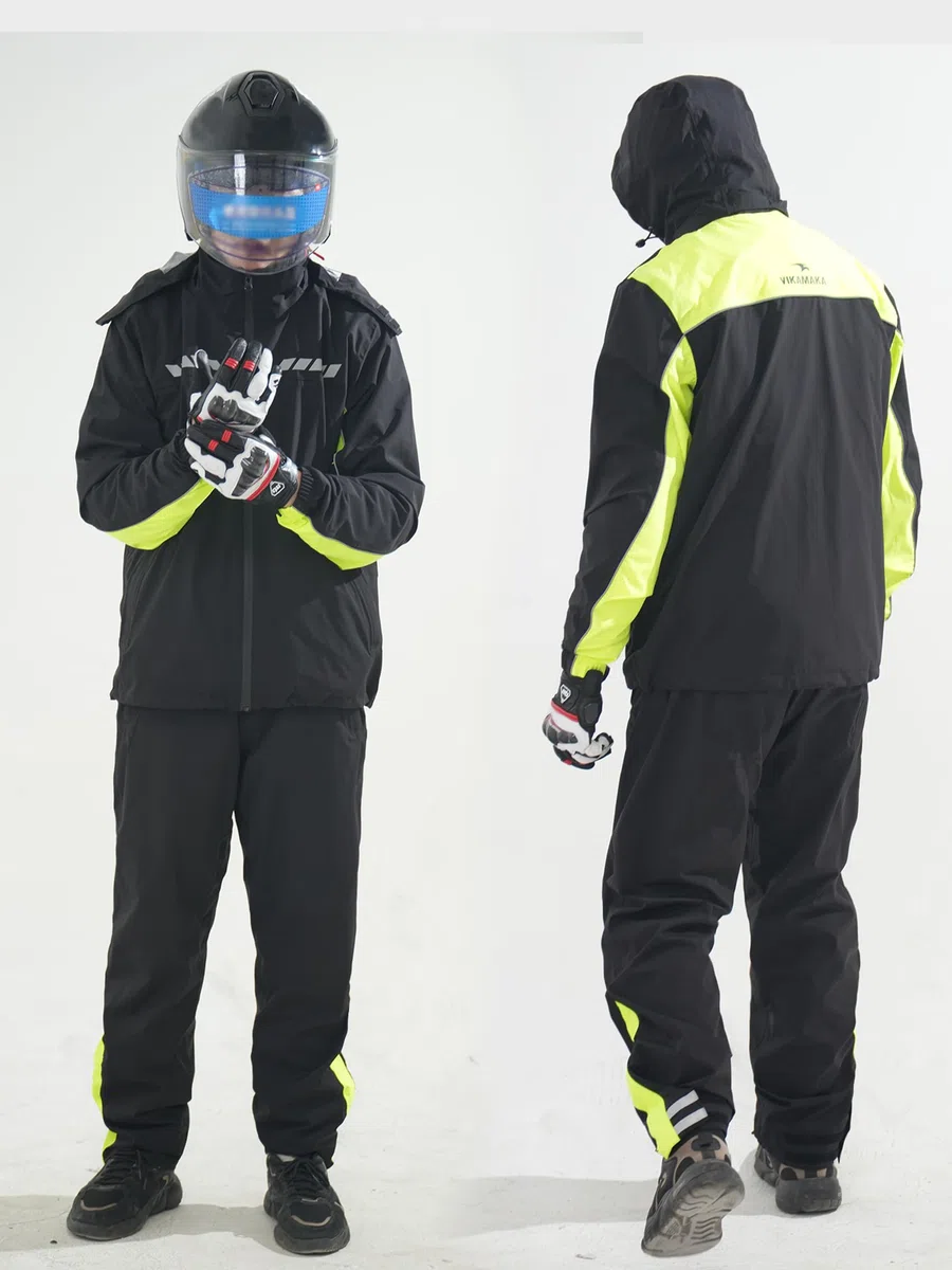 Regenanzug für Herren und Damen, wasserdichte Regenjacke für Motorrad, Golf, Wandern, Radfahren, Regenausrüstung