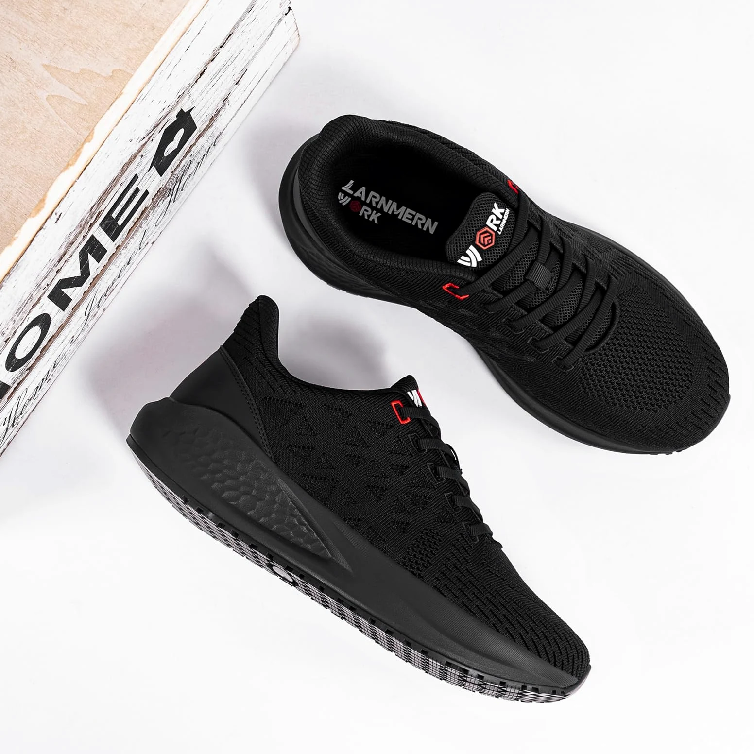 LARNMERN Kochschuhe Herren rutschfeste Atmungsaktiv Küche Schuhe Laufschuhe Herren küchen Non-Slip Küchenschuhe Koch Schuhe Männer Kellner Sportschuhe Ohne-Stahlkappe Berufsschuhe