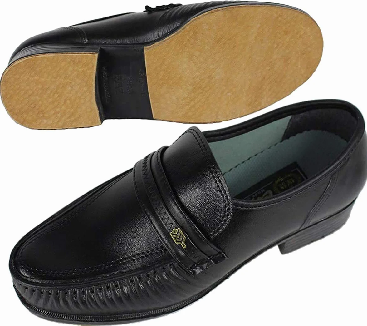 Erwachsene Kinder Tanzschuhe aus Leder für Michael Jackson Space Sliding Step Lederschuhe mit Socke, Schwarz - Schwarz - Größe: 43 EU