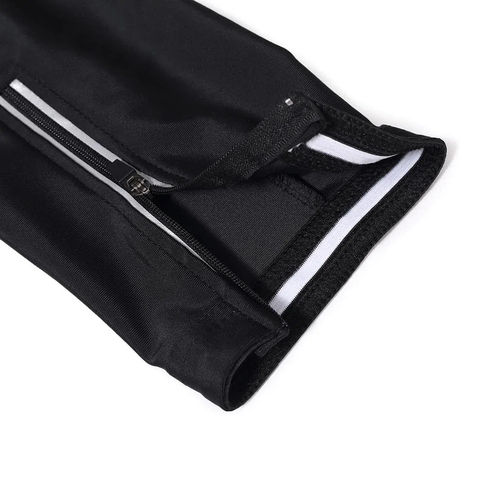 Radtrikot Set Herren Fahrradtrikot, Langarm Set mit 20D-Gel-gepolsterten Langarm Trägerhose Radhose, Atmungsaktiv Elastische Schnell Trocknend Fahrradbekleidung Set für Radfahren MTB