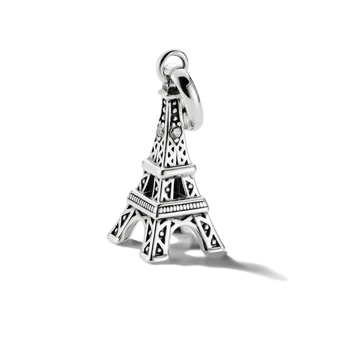 THOMAS SABO Charm-Anhänger Eiffelturm Connect Silber Recyceltes 925 Silber, Geschw.
