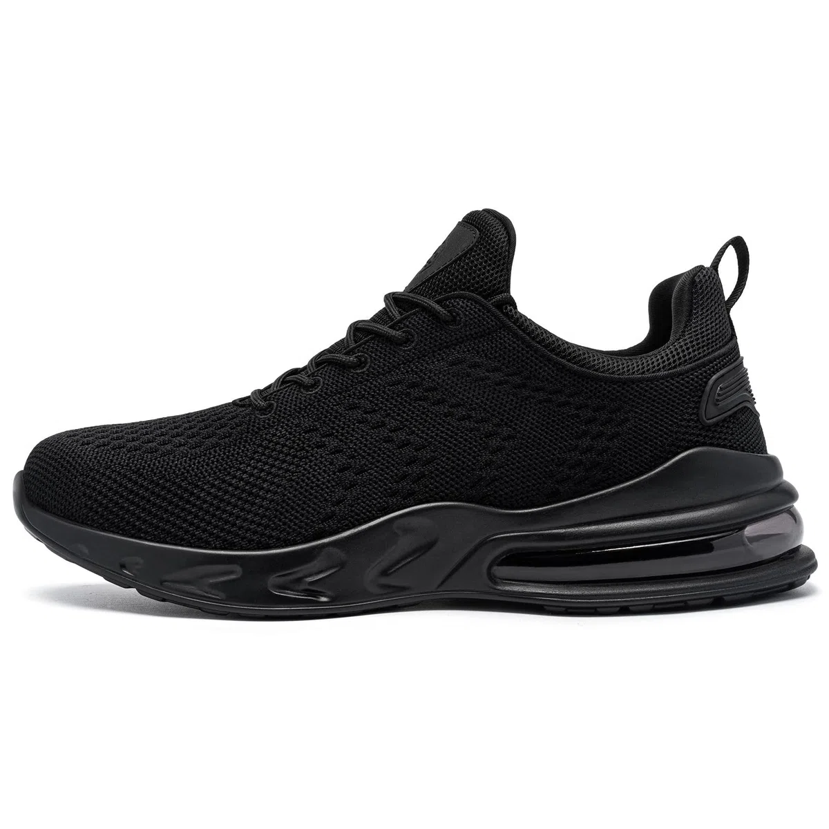 LARNMERN Wasserdicht Schuhe Laufschuhe Herren Sportschuhe Kochschuhe rutschfeste Turnschuhe Fashion Outdoor Casual Schuhe Fitness(Schwarz,47 EU Weit)