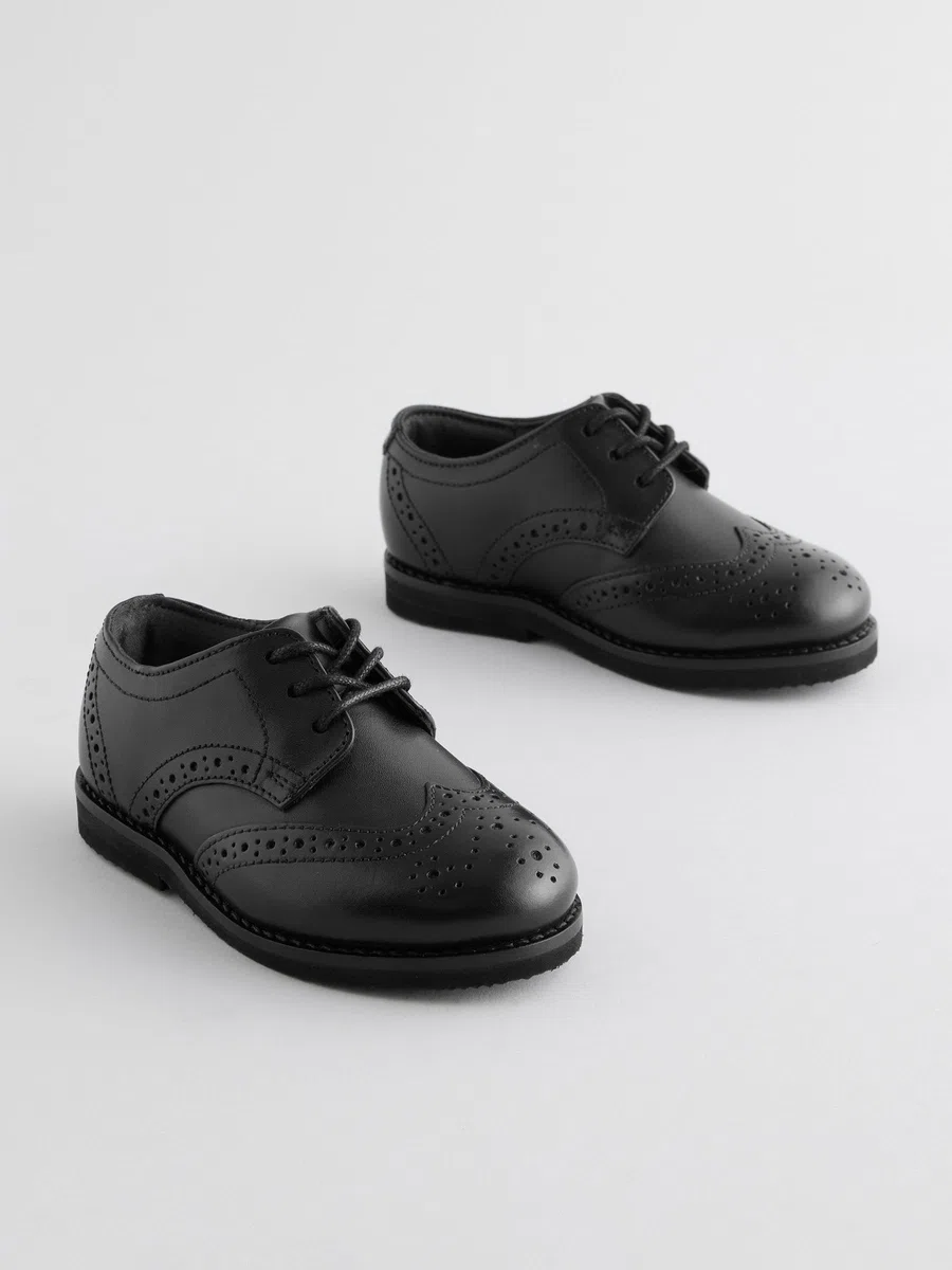NEXT Jungen Standard Passform (F) Edle Budapester aus Leder