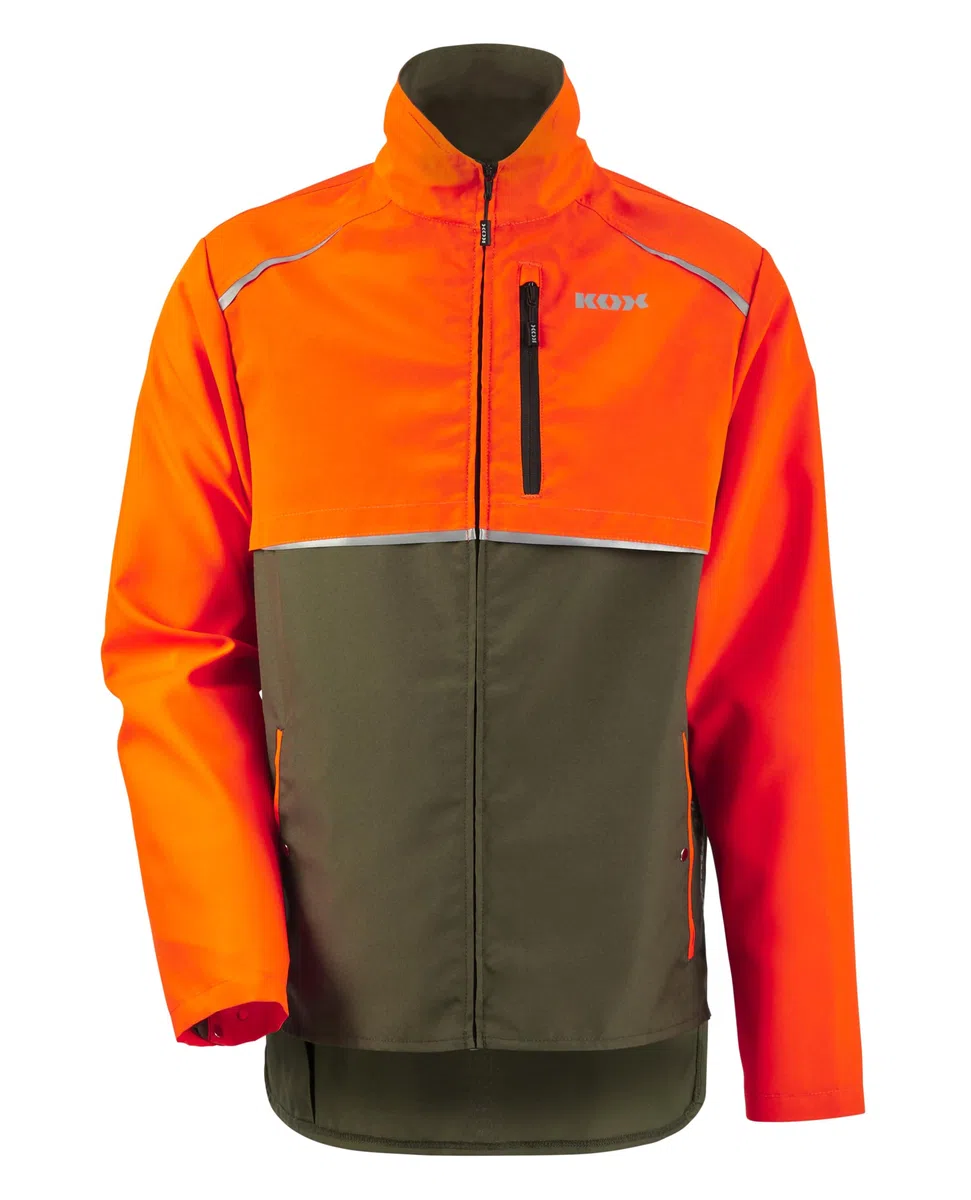 KOX Forstjacke Vento 3.0 Grün/Orange | KWF-Standard | Atmungsaktiv