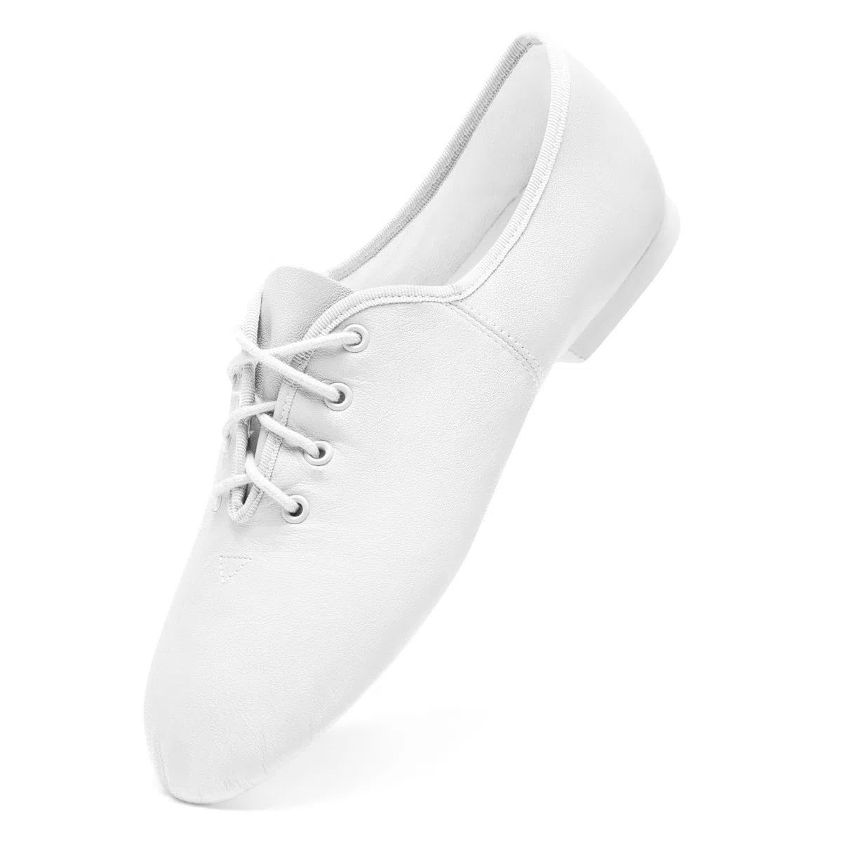 So Danca JZE09 Jazzschuh Gymnastik Schlupfschuh Leder mit Stretch, Geteilte Gummisohle, Weite M