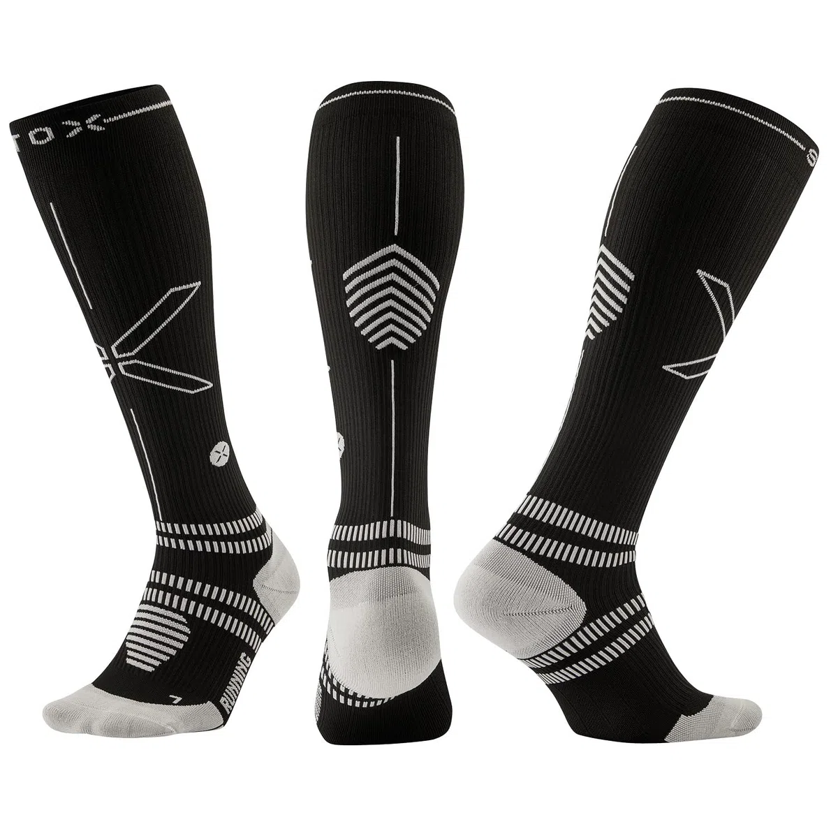 STOX Energy Socks Laufsocken Damen, Running Compression Socks Women, Kompressionsstrümpfe, Sportsocken, Stützstrümpfe, Kompressionssocken Sport