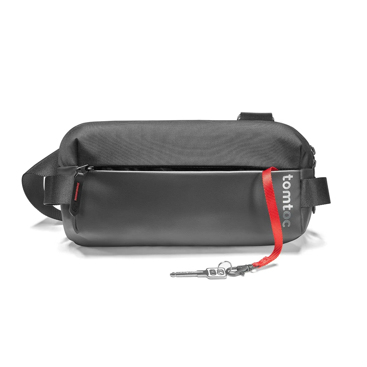 tomtoc Premium Sling Bag Herren 3L EDC Umhängetasche, leichte robuste Schultertasche für iPad mini 7 & Switch 2, ideal für Reise und Alltag, Schwarz