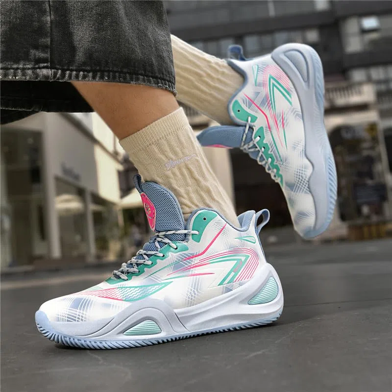Jungsport- und Kinderbasketballschuhe, Lauf- und Gehschuhe, atmungsaktive und Bequeme Sportschuhe
