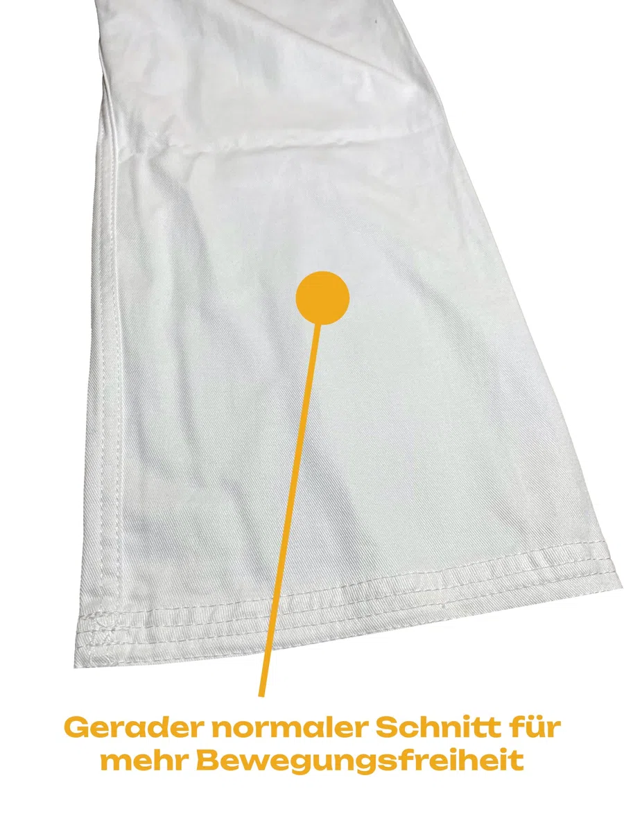 Kinder Karateanzug Kidoka II weiß - Leichtes Kids Modell 8 oz Baumwolle - Karate Gi Set - Jacke Hose Gürtel - Einsteiger Anzug