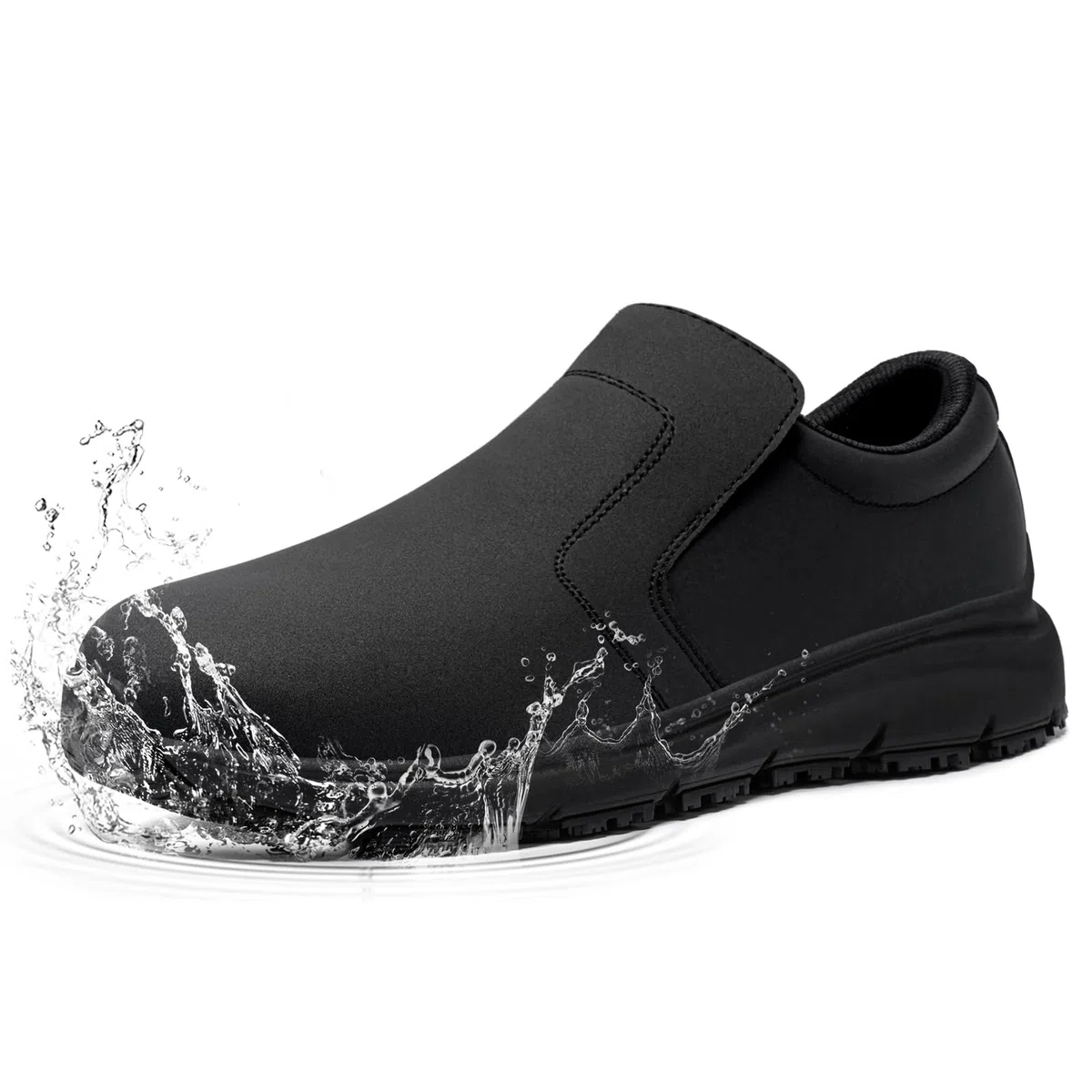 Sicherheitsschuhe Herren Damen rutschfeste Kochschuhe wasserdichte Arbeitsschuhe Küche Leicht SRC Bequemer Dämpfung Arbeitsschuh mit Stahlkappe