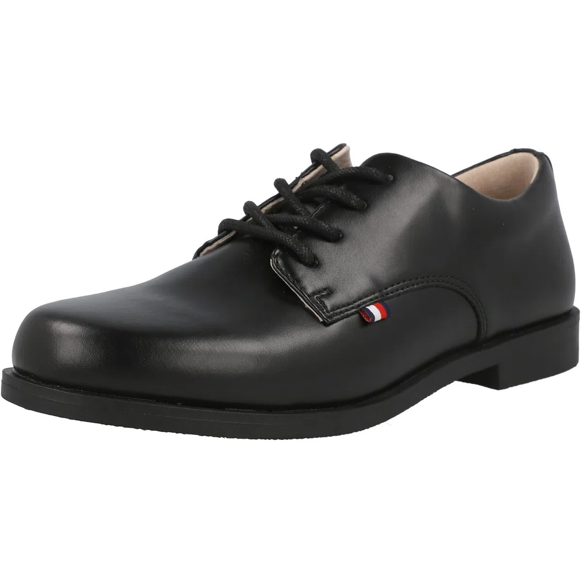 Tommy Hilfiger Lace-up Schuh mit glattem Finish, Samir, Schwarz, 35