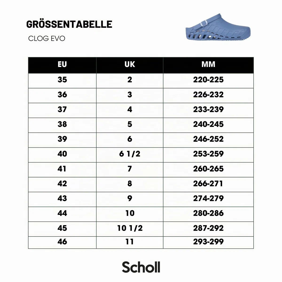 Scholl Unisex Clog EvoClog