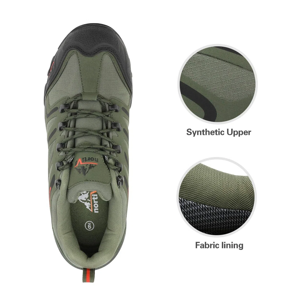 NORTIV 8 Herren wasserdichte Wanderschuhe Low Top Leichte Outdoor Trekking Camping Trail Wanderschuhe