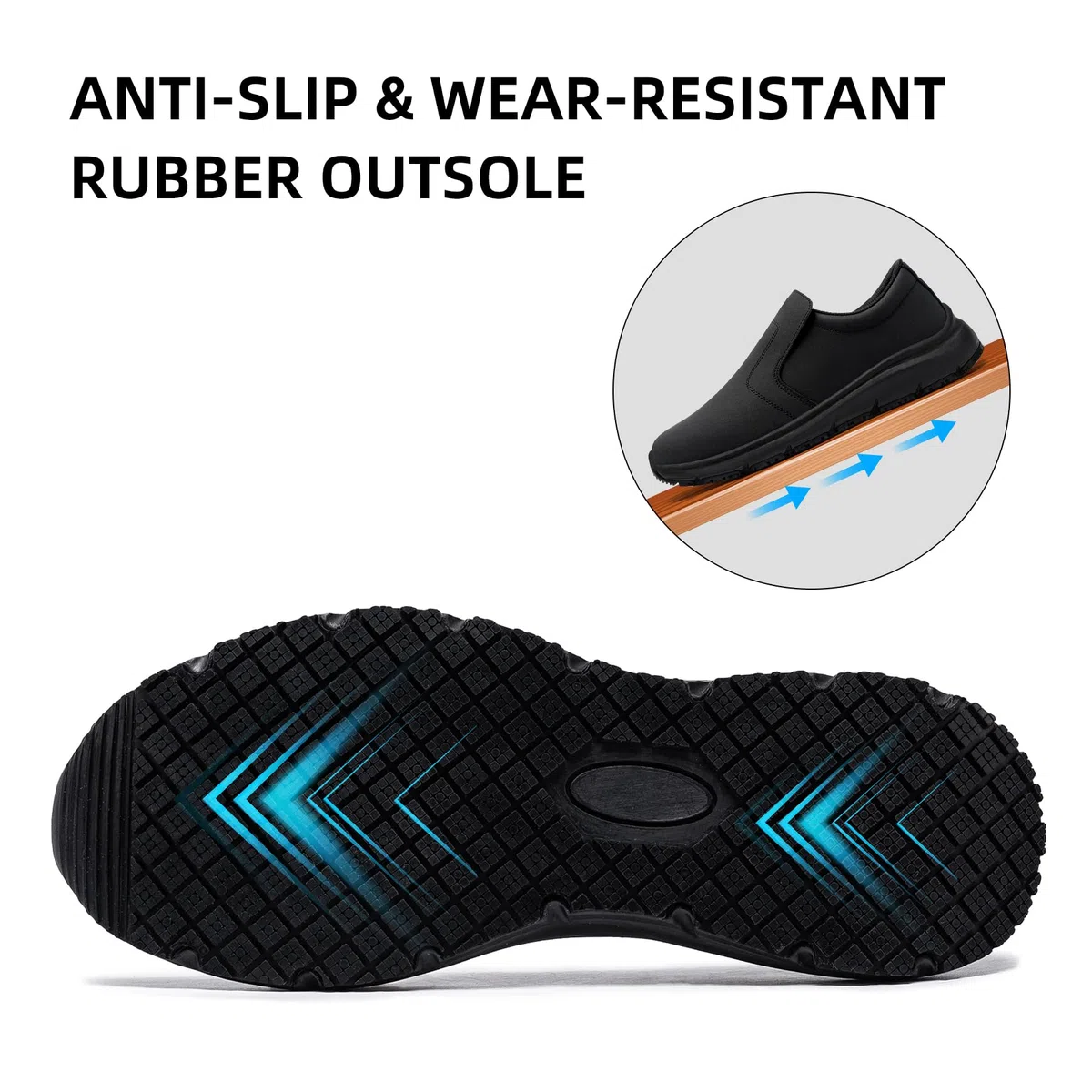 Sicherheitsschuhe Herren Damen rutschfeste Kochschuhe wasserdichte Arbeitsschuhe Küche Leicht SRC Bequemer Dämpfung Arbeitsschuh mit Stahlkappe