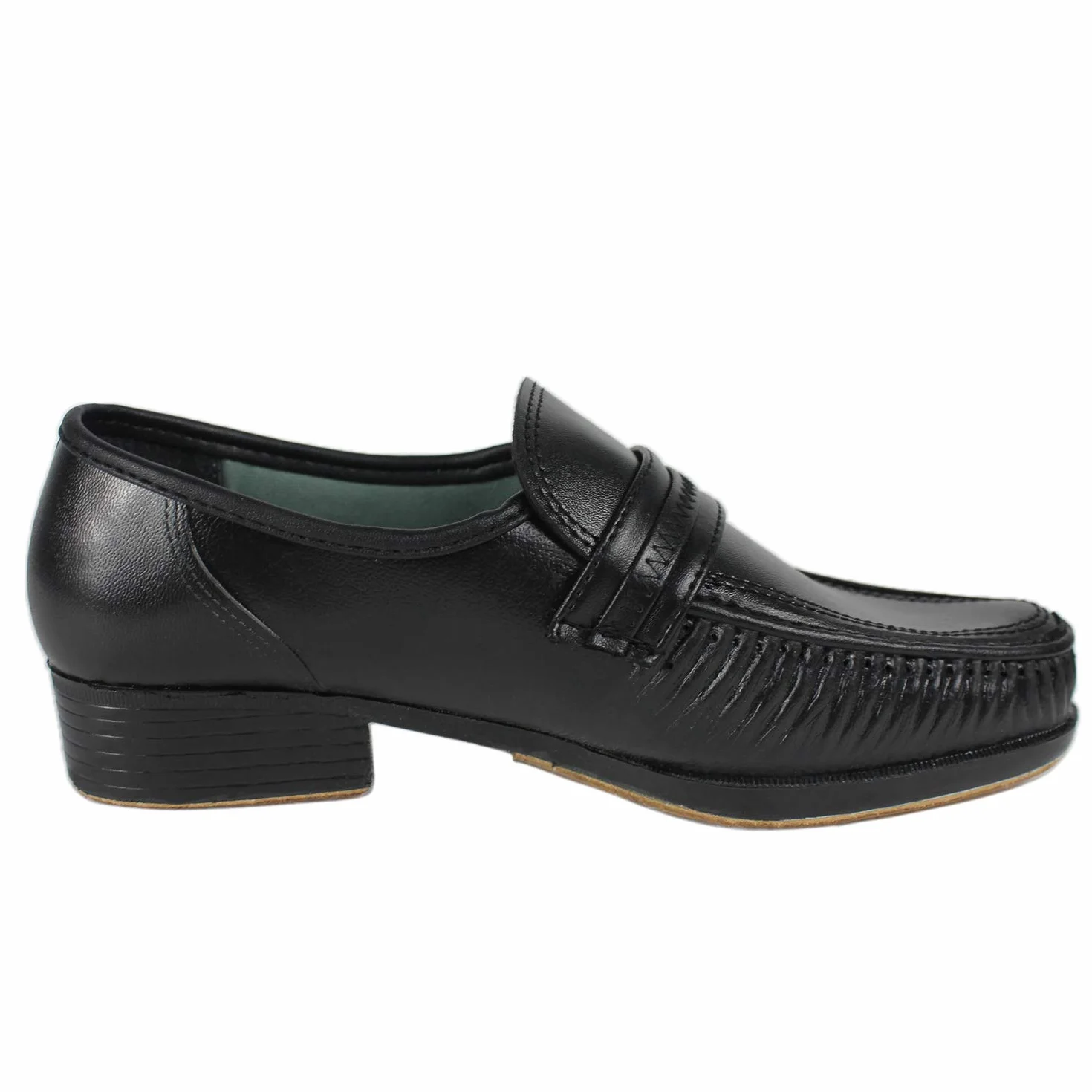 Erwachsene Kinder Tanzschuhe aus Leder für Michael Jackson Space Sliding Step Lederschuhe mit Socke, Schwarz - Schwarz - Größe: 43 EU