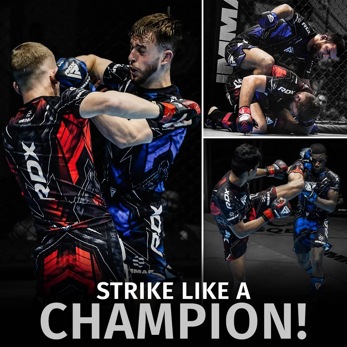 RDX Rash Guard, IMMAF genehmigt Camisa de compresión, Halbe Ärmel, Atmungsaktives Oberteil mit sportlicher Passform für MMA, Muay Thai, Kickboxen, Sparring und Grappling