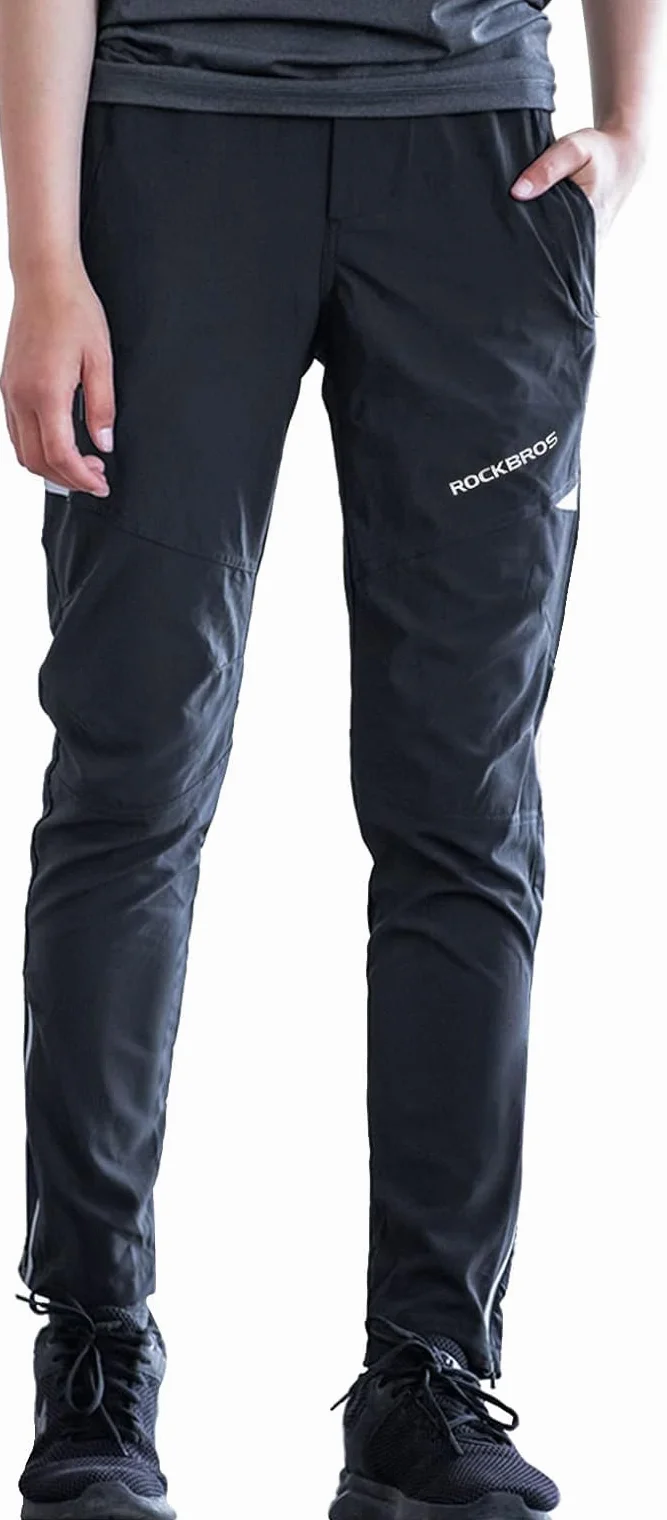 ROCKBROS Herren Fahrradhose Atmungsaktiv Lang Radlerhose Laufhose für Outdoor-Sports S-4XL Aktualisiert