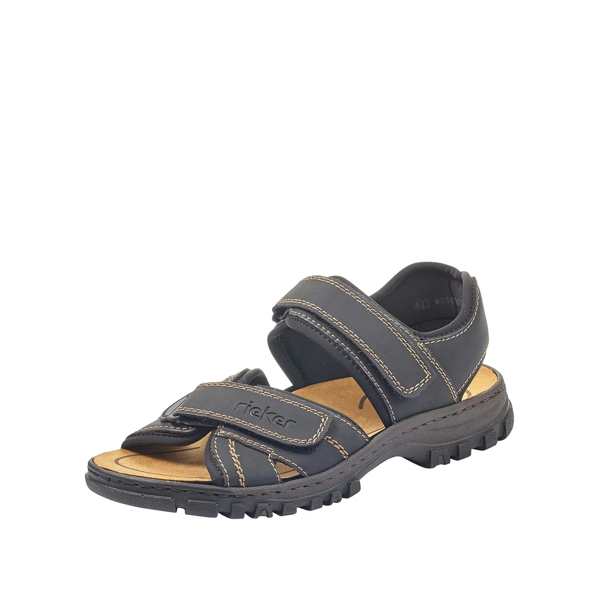 Rieker 25051-01 Herren Sandale Synthetik schwarz