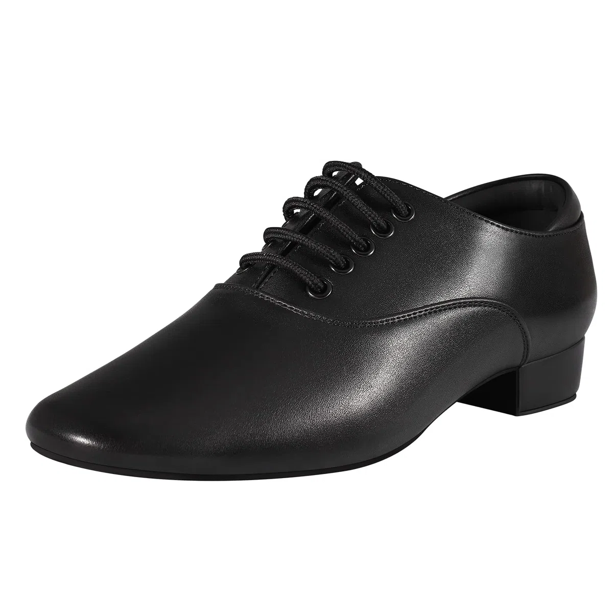 Schwarze Ballsaal-Tanzschuhe Leder Charakter Schuhe für Herren Salsa Latin Tango Dancing,