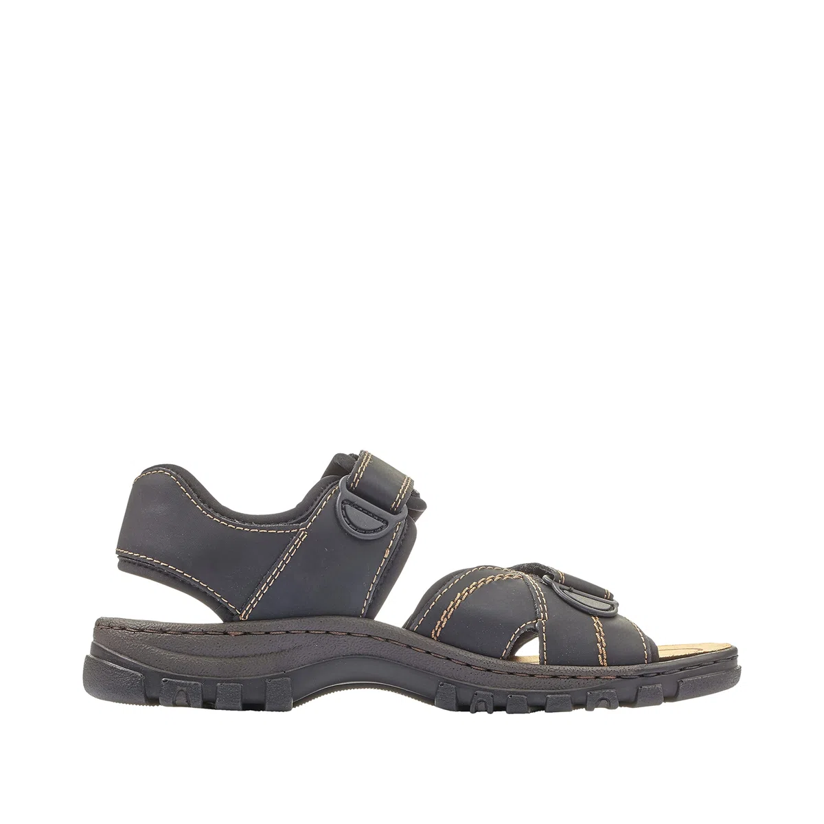 Rieker 25051-01 Herren Sandale Synthetik schwarz