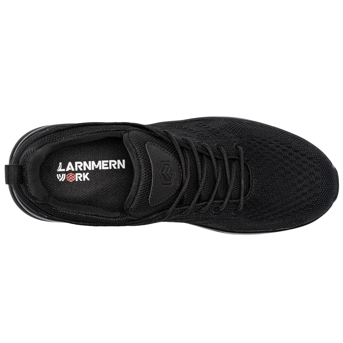 LARNMERN Wasserdicht Schuhe Laufschuhe Herren Sportschuhe Kochschuhe rutschfeste Turnschuhe Fashion Outdoor Casual Schuhe Fitness(Schwarz,47 EU Weit)
