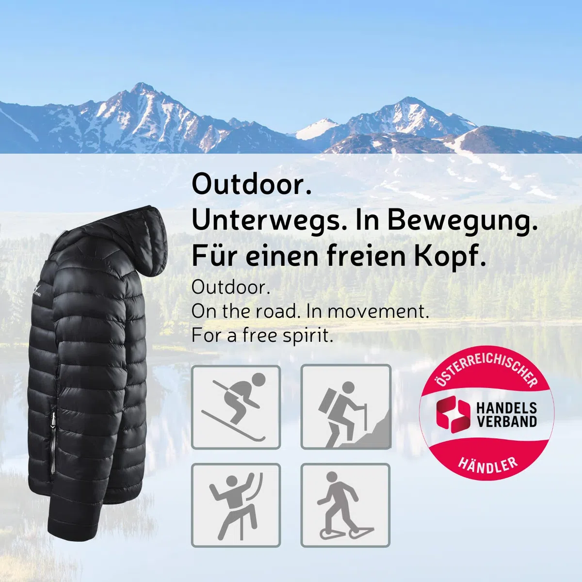 Black Crevice Herren Steppjacke I leichte Steppjacke in verschiedenen Farben & Größen I wind- & wasserabweisend Herren-Jacke I Steppjacke mit Kunstfaserfüllung I Steppjacke mit Kapuze