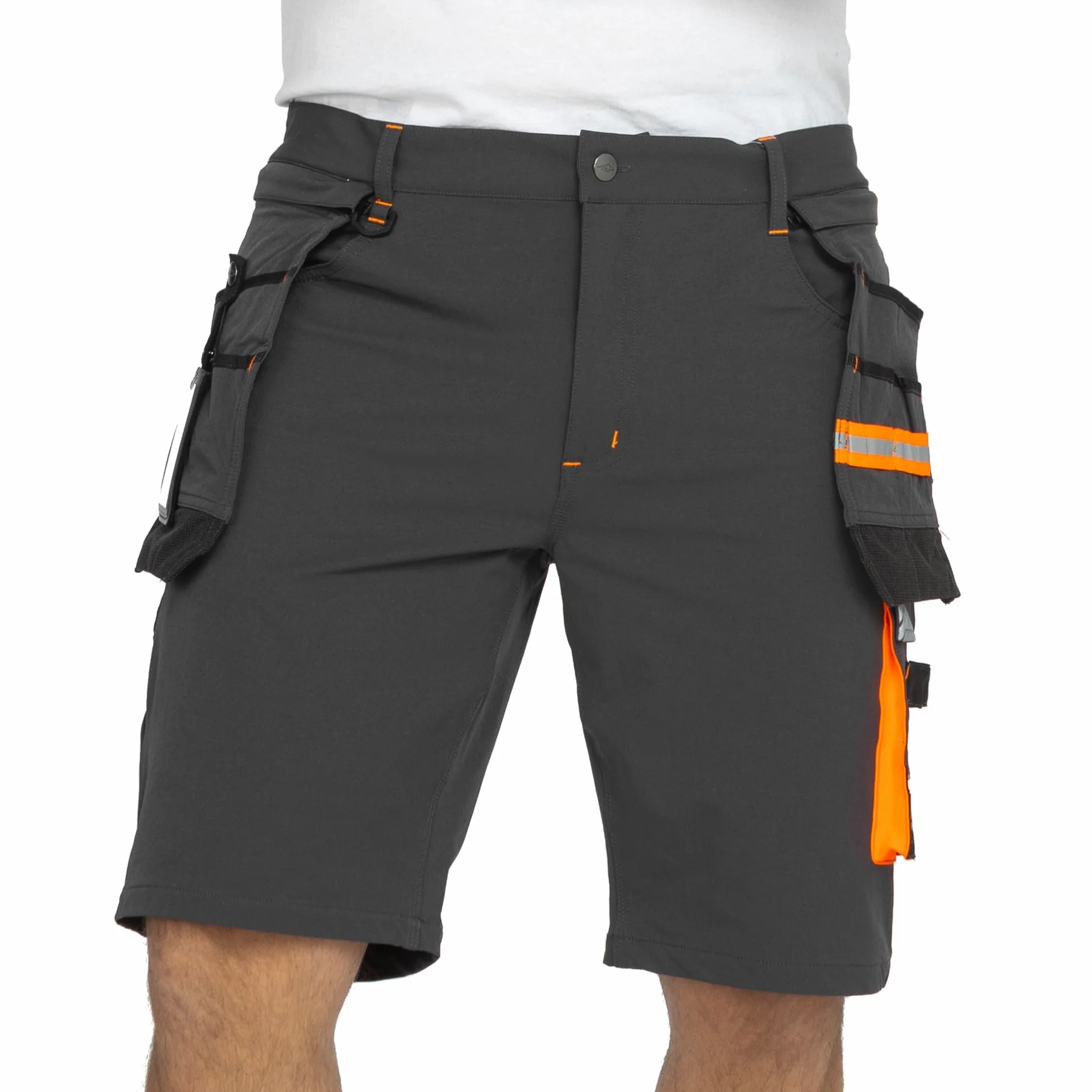 BWOLF Vector Kurze Arbeitshose Herren – Robuste & Flexible Arbeitsshorts aus 90 % Nylon, 10 % Elasthan – Leicht, Dehnbar, mit Taschen