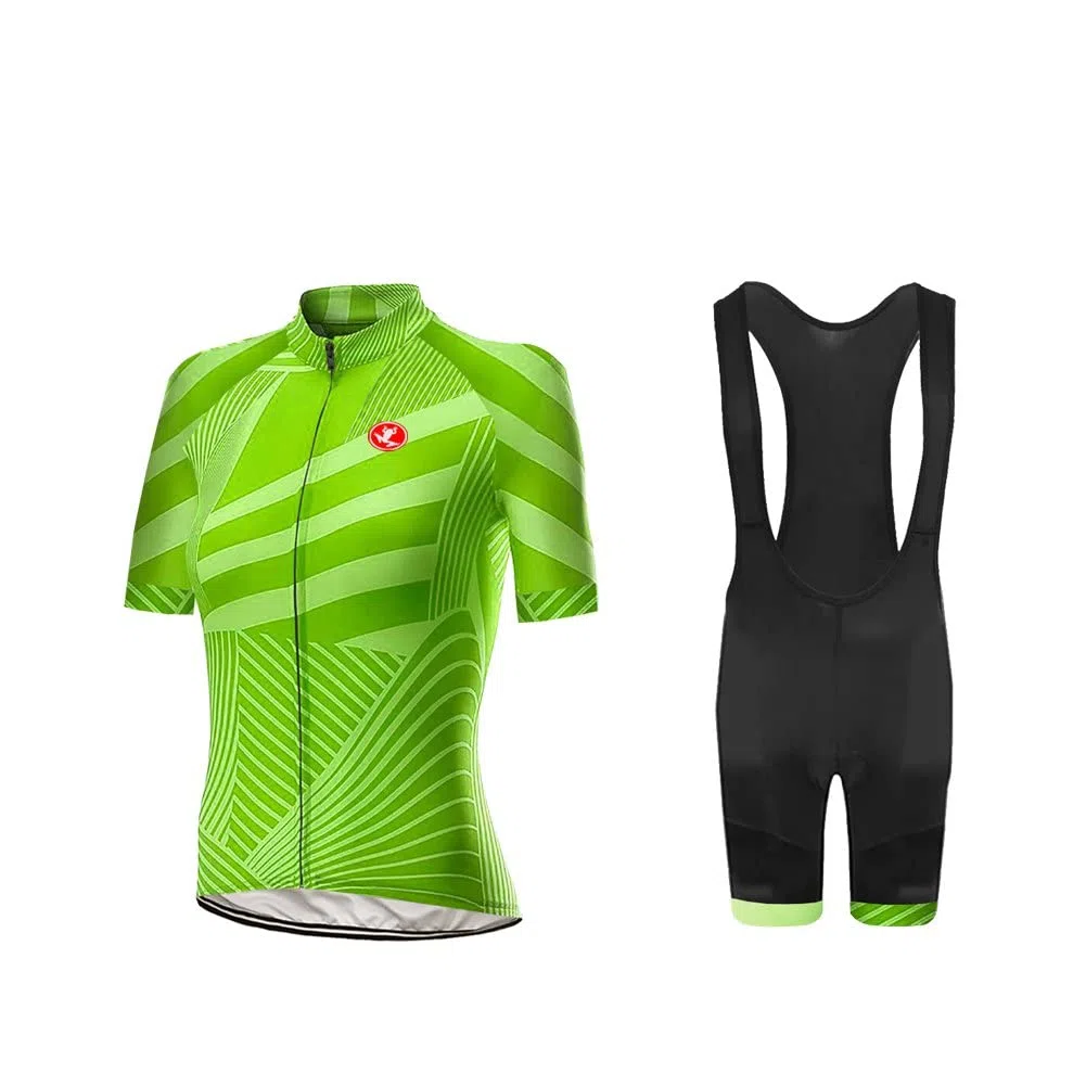 UGLY FROG Donne Manica Corta Jersey Abbigliamento Set, Ciclismo Camicia + Gel Imbottito Pantaloncini Ciclismo Equitazione Bike Sportswear