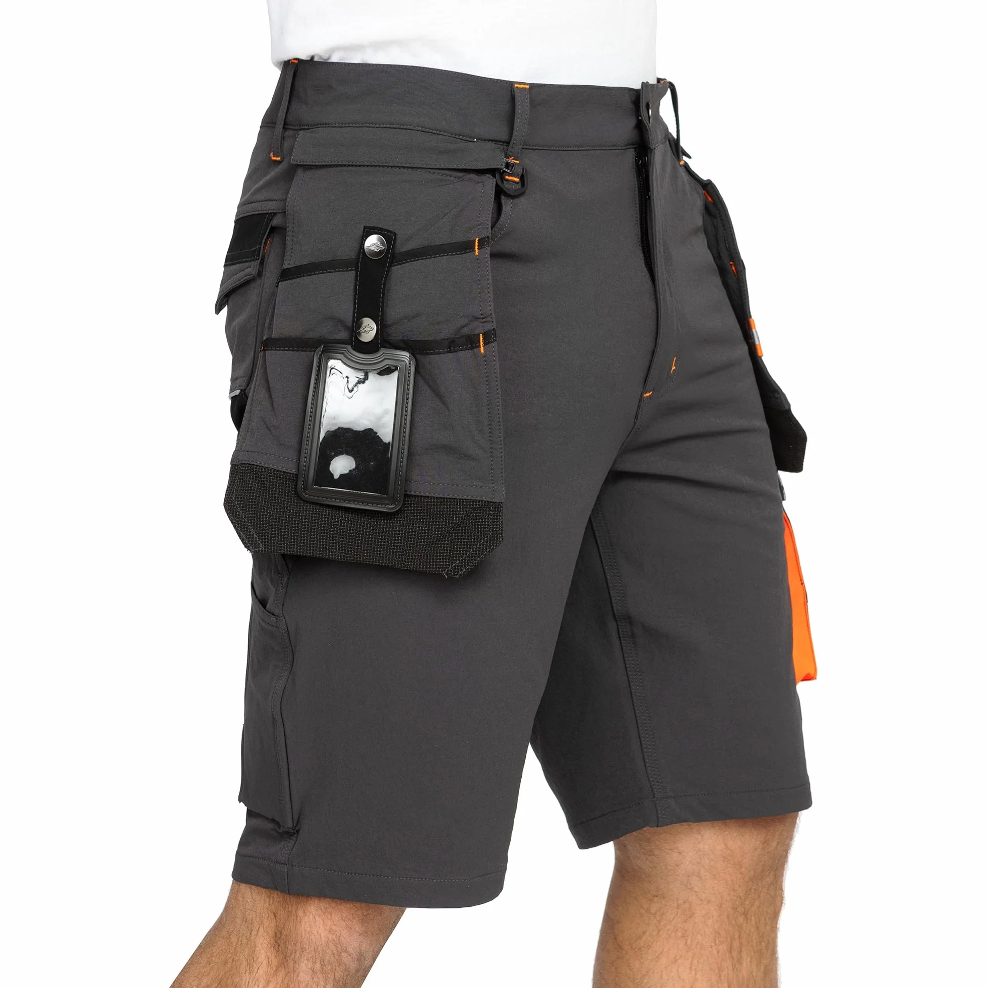 BWOLF Vector Kurze Arbeitshose Herren – Robuste & Flexible Arbeitsshorts aus 90 % Nylon, 10 % Elasthan – Leicht, Dehnbar, mit Taschen