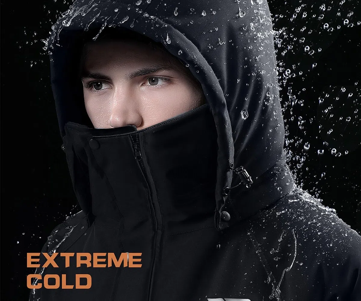 KYOFIS Schneeanzug Isolierter Ski-Jumpsuit, Einteiliger Erwachsenen-Schneeanzug, wasserdicht, winddicht, Schneemobil Kaltwetteranzug für Erwachsene/Herren/Frauen