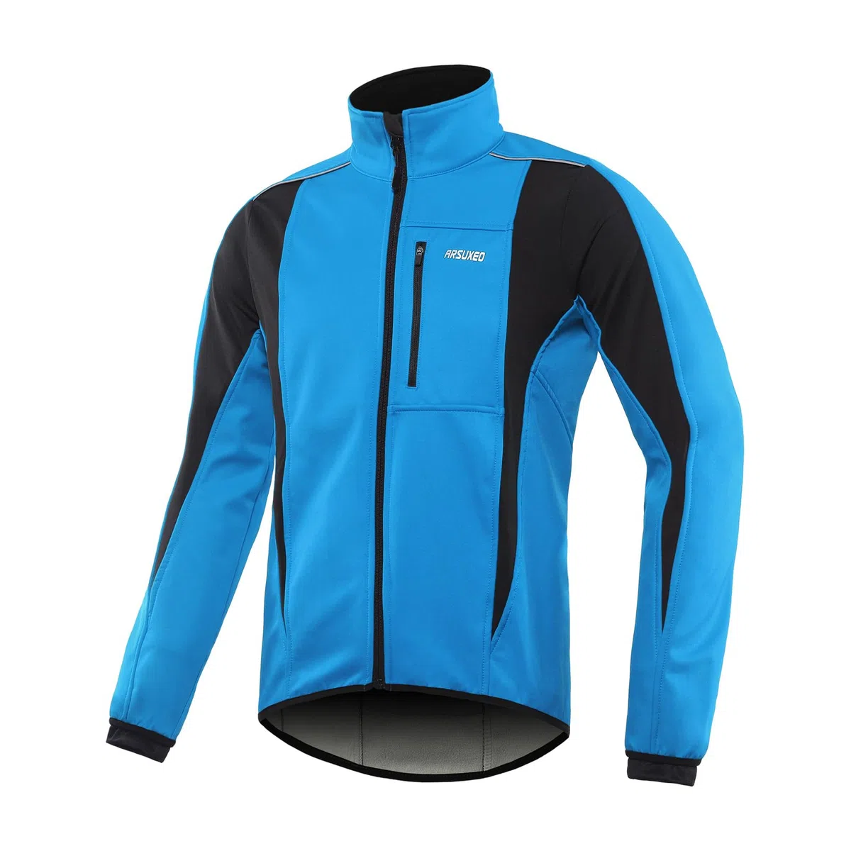 ARSUXEO Herren Radjacke wasserdicht winddicht Winter Thermal Atmungsaktiv Fahrradbekleidung 15K